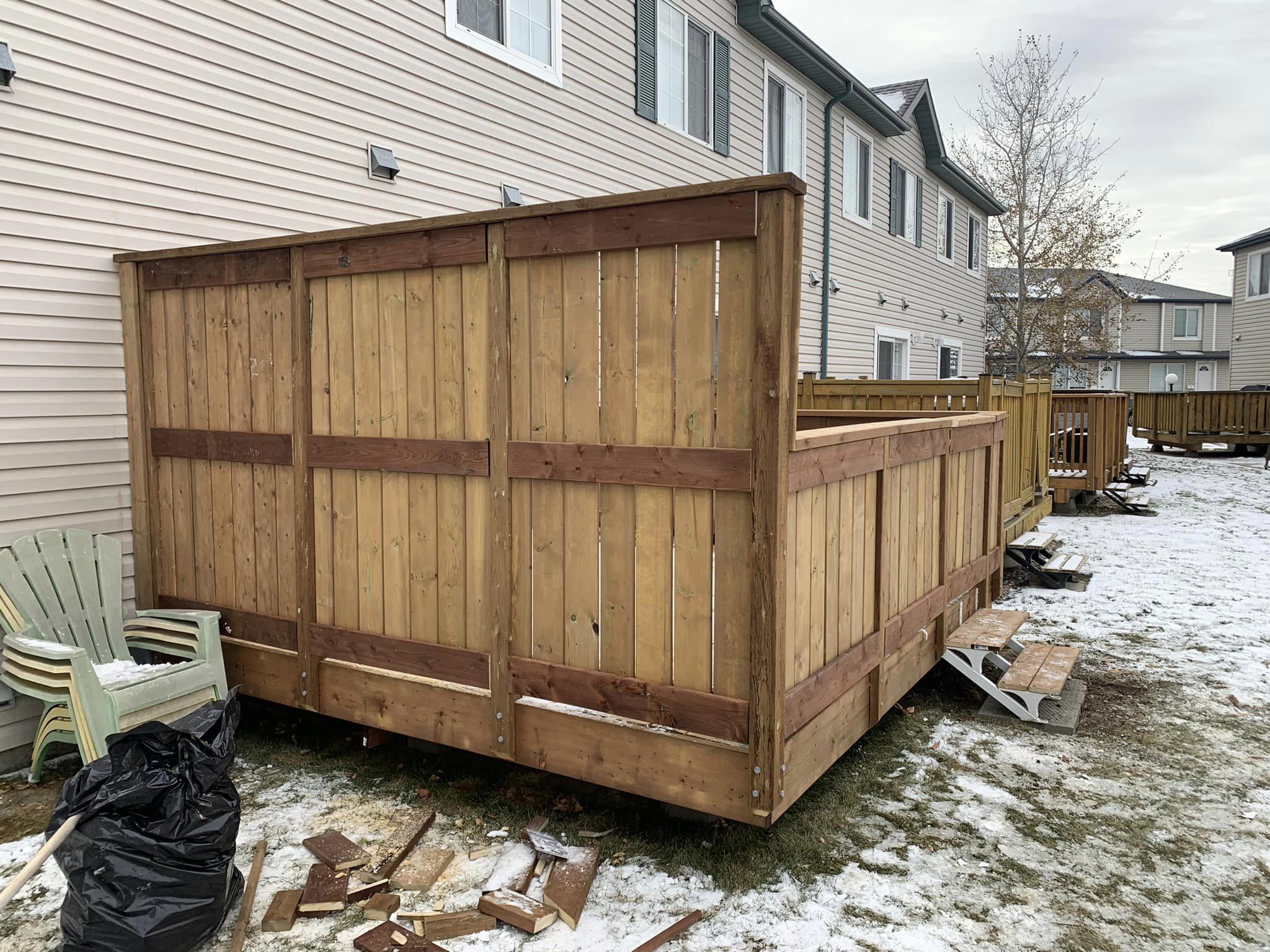 Custom deck railing