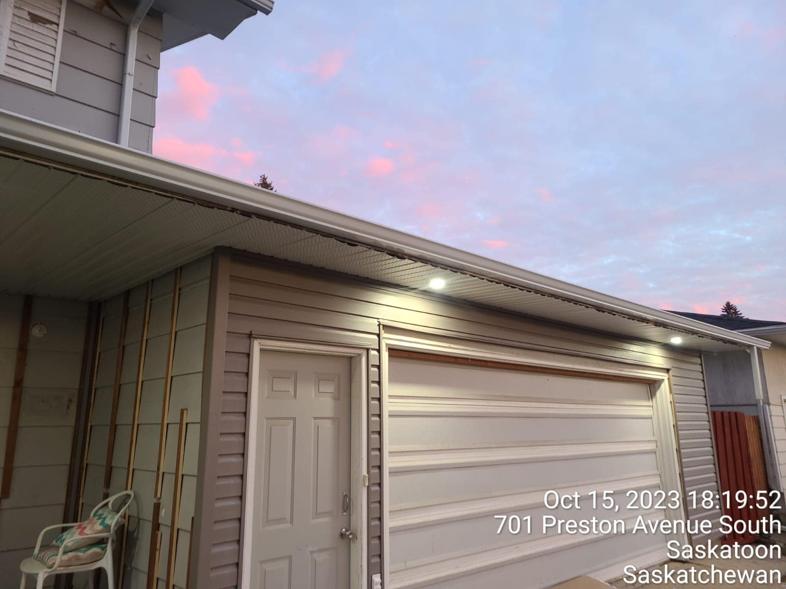 Siding renovation work