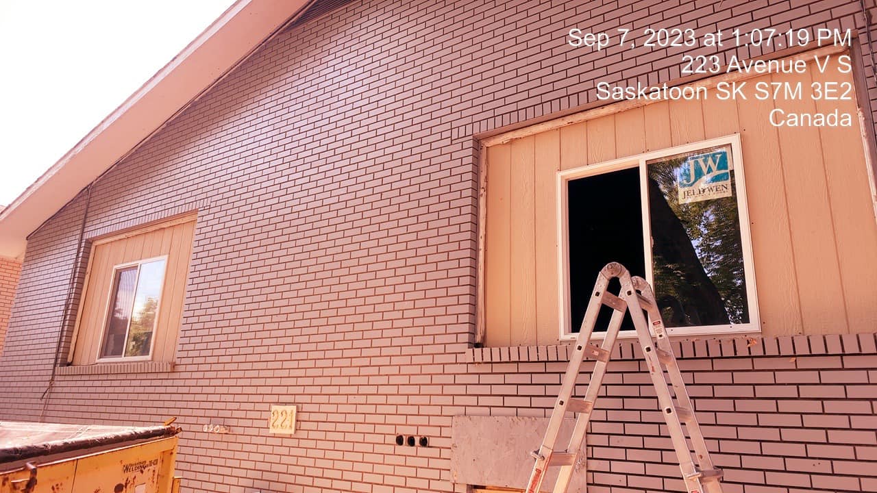 Windows renovation work